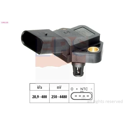 Imagen de EPS 1.993.235 Sensor de Presión del Turbo Made in Italy OE Equivalent VOLKSWAGEN: Multivan 5 (7HM, Transporter 5, Crafter 30 50 Furgón