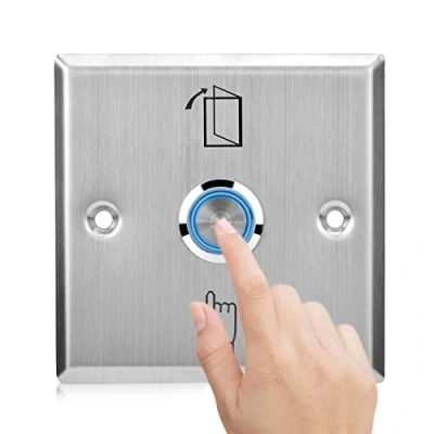 Imagen de Sonew botón de empuje la puerta acero inoxidable, liberación del sistema control acceso interruptor apertura con indicador luminoso