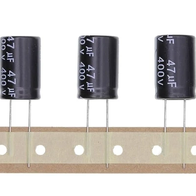 Imagen de 10 Piezas 400V 47UF Condensador electrolítico de aluminio enchufable 16x25 16 * 25mm
