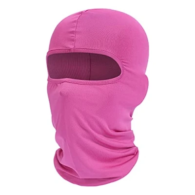 Imagen de fuinloth Máscara de pasamontañas, bufanda verano para el cuello, protector UV, esquí motocicleta hombre y mujer Rosa/Rebel Fun, Talla única