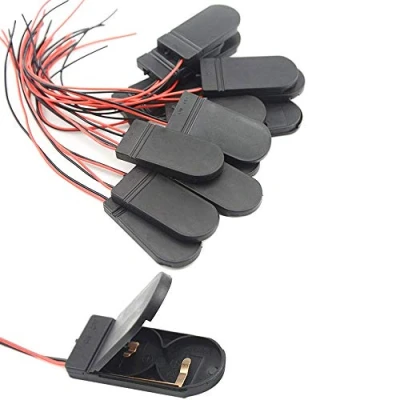 Imagen de GTIWUNG 20Pcs CR2032 Soporte de Bateria, 2 x 3V Bateria Pilas Boton con Interruptor Cable, Portapilas para Botón