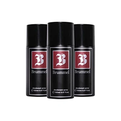 Imagen de BRUMMEL Clásica, Desodorante Hombre Spray, Pack de 3 x 150 ml, para Todo Tipo Piel, Protección Larga Duración, Deodorant Hombre, Aroma Cítrico Especiado, Fragancia Fresca