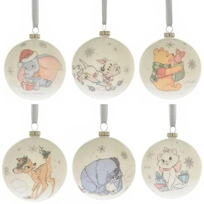Imagen de Widdop Juego de 6 bolas para árbol Navidad Disney