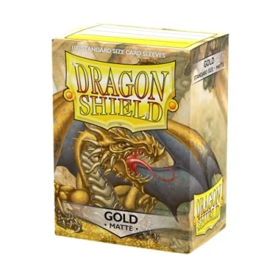 Imagen de Arcane Tinman ART11006 Sleeves: Dragon Shield Matte Gold Standard 100pk Gold, One Size
