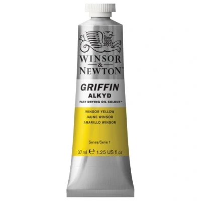 Imagen de Winsor &amp; Newton Griffin Alkyd Tubo óleo de secado rápido, 37 ml, Amarillo