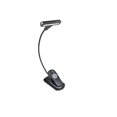 Imagen de K&amp;M 12264 T Model FlexLight Lámpara led para atril (4200 lux, con batería, fijación de clip, cuello cisne), color negro