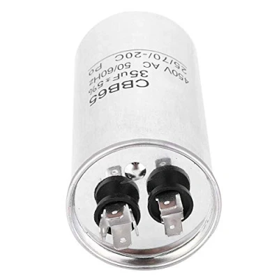 Imagen de Fafeicy CBB65 450V 35UF Condensador, material de papel aluminio, condensador arranque aire acondicionado unipolar, para equipos industriales accionamiento motor