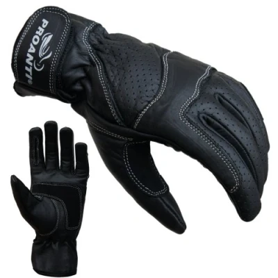 Imagen de PROANTI Guantes para la Moto Mujeres, Cuero Tallas S L Talla:S