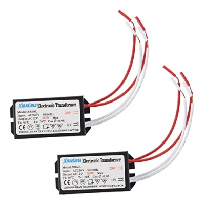 Imagen de TYREE 2X 200 250V A 12V Transformador Electronico de Luz Halogena 50W