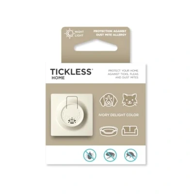 Imagen de Tickless Página de inicio Enchufe ultrasónico repelente pulgas y ácaros del polvo para el hogar Ivory Delight