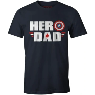 Imagen de Marvel Memarcots228 Camiseta, Azul Marino, XL para Hombre