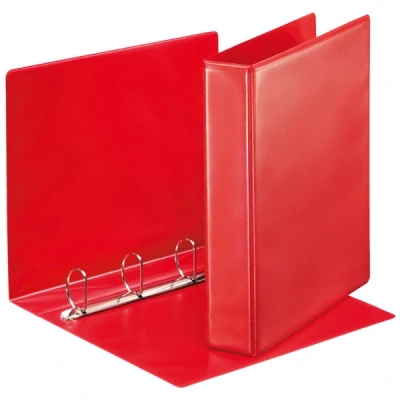 Imagen de Esselte Group 49700 Essentials Archivador para presentación (con anillas personalizable, A4, capacidad 140 hojas, cartón recubierto de polipropileno, 40 mm), color rojo