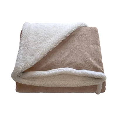 Imagen de Donegal Collections Mantas para Cama Manta 135 150 Invierno Gruesa 240x220 Color Beige