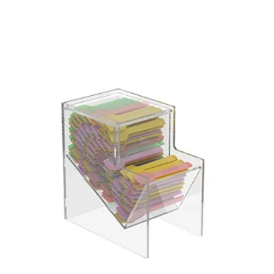 Imagen de Danieli Store Contenedor de Acrílico para Mostrador Expositor Transparente caramelos, cucharas y paletas helados, porta té, caramelos masticables dulces a granel