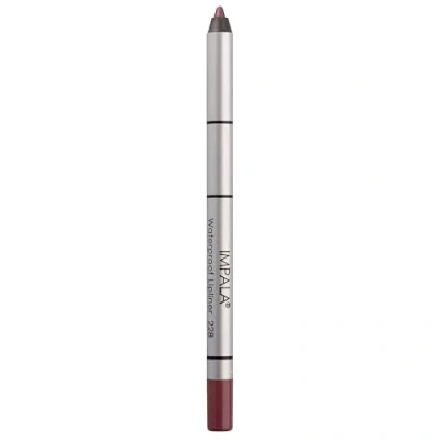 Imagen de IMPALA Lápiz de Labios Cremoso Waterproof Color Lila Oscuro Perlado 228 Perfilador Permanente Labial Resistente al Agua Delineador Larga Duración Efecto voluminizador