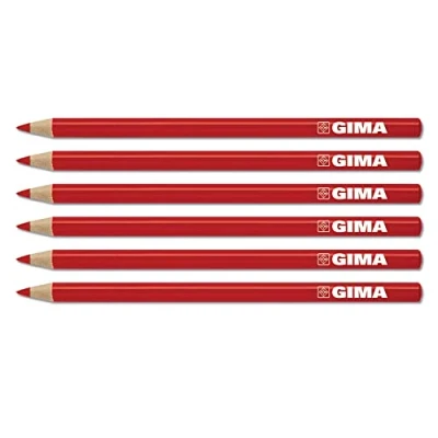 Imagen de Gima Lápiz dermatológico, para marcar la piel y resaltar las zonas a tratar, paquete de 6 piezas, blanco, 33176