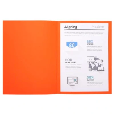 Imagen de Exacompta 410007E Lote de 100 Subcarpetas Forever® 250, Color Naranja