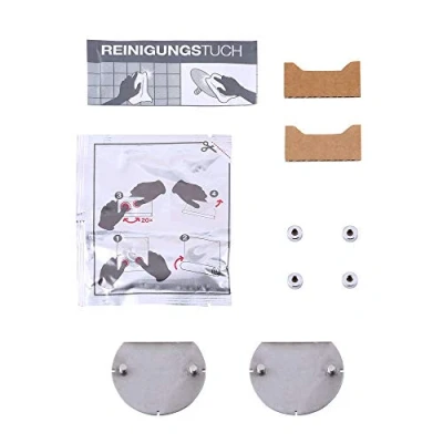 Imagen de KEUCO Juego de Adhesivos Tipo 1 para portarrollos Papel higiénico con Estante Cristal y bandejas Ducha seleccionadas, Pegar en Lugar atornillar, baño o Aseo Invitados
