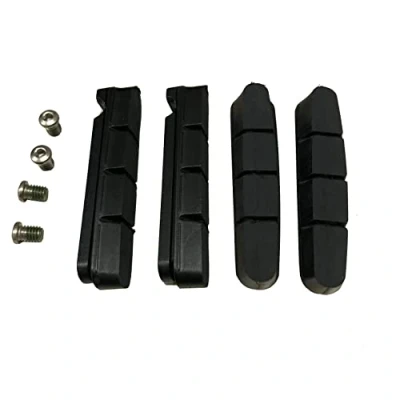 Imagen de SHIMANO Dura Ace Ultegra 105 Pattini del Freno Bremsgummi R55C3, Schwarz, Y 8FN98092, Nero, 4 Pezzi