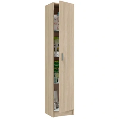 Imagen de Habitdesign Armario Multiusos, 1 Puerta, Columna, Acabado en Color Roble, Medidas: 37 cm (Ancho) x 182 (Alto) (Fondo)
