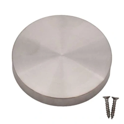 Imagen de Tapa para cerradura de acero inoxidable, diseño en blanco, 1 unidad