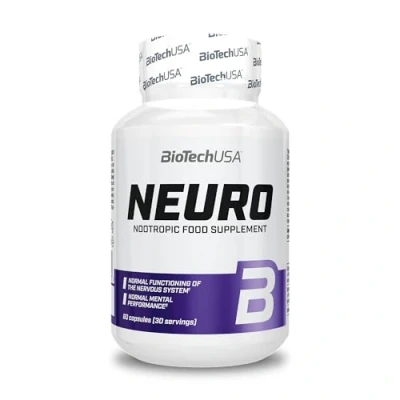 Imagen de BioTechUSA Neuro Complemento alimenticio a base de extractos vegetales, vitaminas y minerales, 60 cápsulas