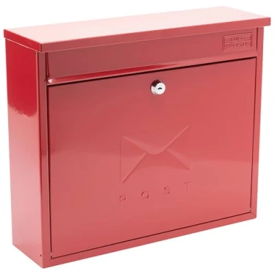 Imagen de Sterling MB02R Elegance Buzón de Acero galvanizado para Montaje en Pared, Resistente a la Intemperie, Rosso, 36x31x10cm