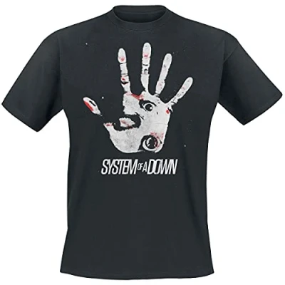 Imagen de System of a Down Hand Eye Hombre Camiseta Negro M 100% algodón Regular
