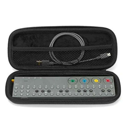 Imagen de Analog Cases Glide Case para Teenage Engineering OP Z o sintetizadores comparables (Estuche de Transporte/Bolsa Cuero imitación Impermeable, con asa Goma Robusta), Negro