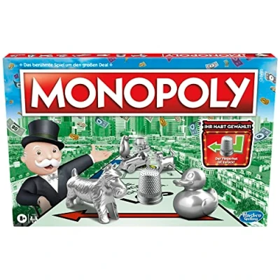 Imagen de Monopoly Juego de Mesa, Familiar para Adultos y niños, 2 a 6 Jugadores, Estrategia Regalo familias, Partir 8 años