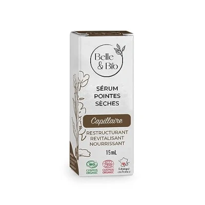 Imagen de Belle&amp;Bio Sérum con puntas secas sin aclarado, certificado ecológico por Ecocert, 15 ml