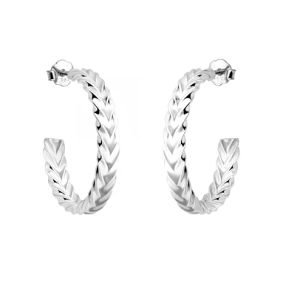 Imagen de SOFIA MILANI Pendientes para Mujeres en Plata de Ley 925 Pendiente Botón Trenzado E2668