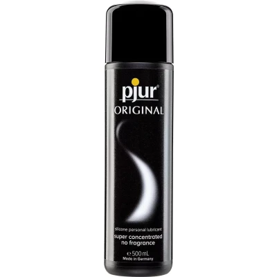 Imagen de pjur ORIGINAL Lubricante de silicona Premium lubricación duradera sin pegarse cunde mucho, adecuado para preservativos (500ml)