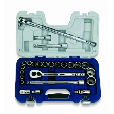 Imagen de Williams 50619 Juego de herramientas básicas métricas 1/2 pulgada, 25 piezas con funda resistente, 12 puntos