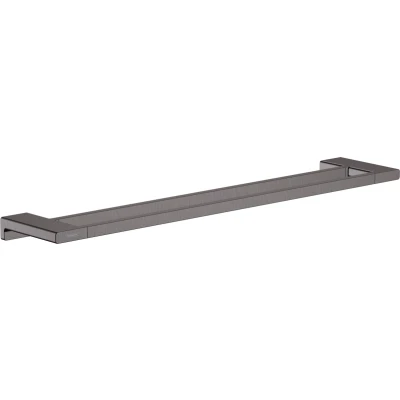 Imagen de hansgrohe AddStoris Toallero de baño doble, cromo negro cepillado, 41743340