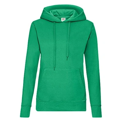 Imagen de Fruit of the Loom 62 038 0 Sudadera, Mujer, Verde césped, Extra Grande (XL)