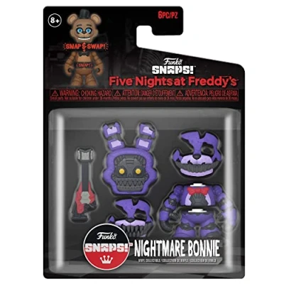 Imagen de Funko Five Nights At Freddy&#039;s (FNAF) Snap: Nightmare Bonnie The Rabbit Figura de Vinilo Coleccionable Idea Regalo Mercancia Oficial Juguetes para Niños y Adultos Video Games Fans