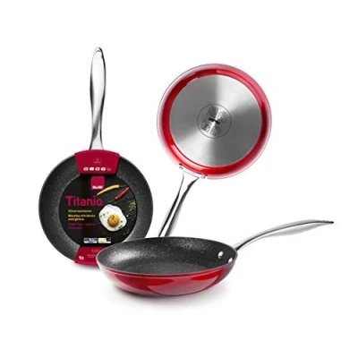Imagen de IBILI Sarten red rock, 26 cms, Aluminio, Antiadherente quantanium, Apta para induccion