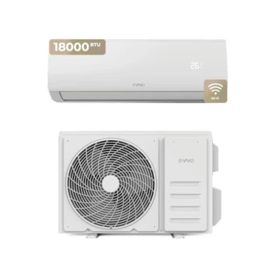 Imagen de Aire acondicionado Split EVVO CLIMA refrigeración y calefacción, Conectividad WIFI, Motor inverter, bomba de calor, clase A++/A+, deshumidificador, R32 (18.000 BTU)