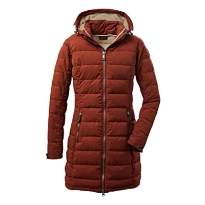 Imagen de Killtec Parka funcional para mujer Gw 13 Wmn Qltd Prk con capucha desmontable, Mujer, acolchada 37503 000, Badas de otoño., 36