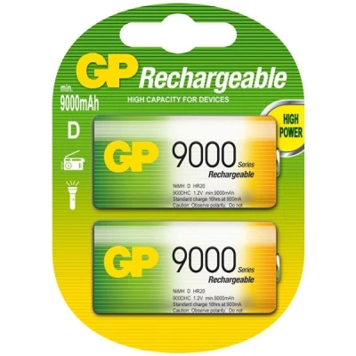 Imagen de GP 9000 D/LR20/MN1300 Pilas recargables (2 unidades)