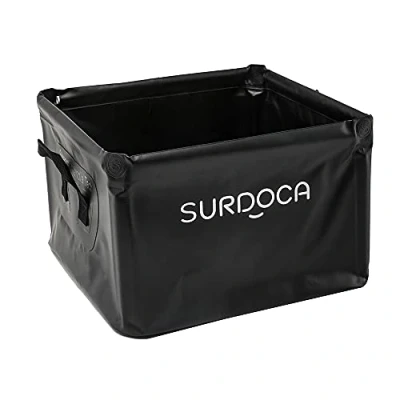 Imagen de SURDOCA organizador maletero coche plegable multifunción totalmente impermeable para coche,bolsa coche, de maletero,18 litros, Negro