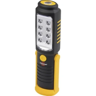 Imagen de Brennenstuhl HL DB 81 lámpara de mano universal trabajo e inspección LED (250 + 100 lm, base magnética, iluminación hasta 10 h, 8+1 SMD LED)