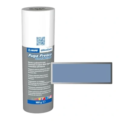 Imagen de Mapei Ultracare FUGA FRESCA 168 CERULEO pintura polimérica para renovar el color de las juntas cemento Botella 160 g.