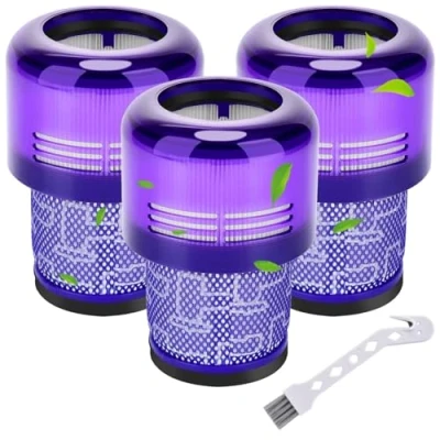 Imagen de Rebirthcare 3 V11 Filtros Lavables de Reemplazo para Dyson Aspiradora Torque Drive Animal Absolute SV14 SV17 SV22 Filtro, Reemplace # DY 970013 02 &amp; 97001302