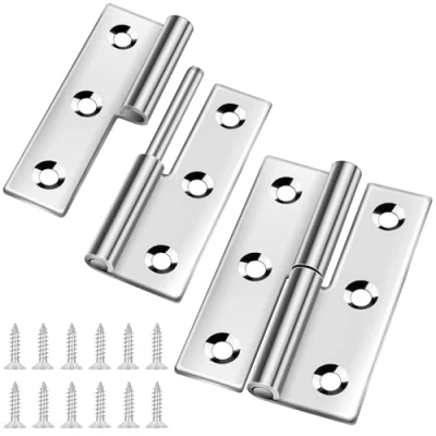 Imagen de bisagra extraíble de 3 pulgadas, Bolatus acero inoxidable 304, puerta desmontable, plegable, para diestros, 2 unidades