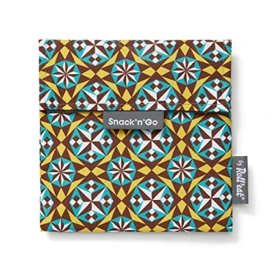Imagen de Roll&#039;eat ® Porta Sandwich Reutilizable, Bolsa Ecológica sin BPA, Bocadillo de Color Gòtic Snack&#039;n&#039;Go Tiles