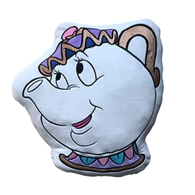Imagen de Cojín de Disney Madame Samovar cómodo y Agradable apretar Diseño: Regalo para Fan Apasionado Dimensiones 40 cm x