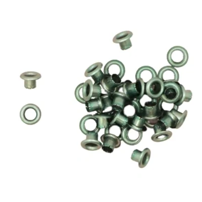Imagen de Craftelier Pack de 40 Ojales Básicos Metalizados Ideales para Scrapbooking y Manualidades Válidos Diversos Materiales Tamaño Aprox. Diámetro Interior 5 mm Exterior 8 Color Turquesa