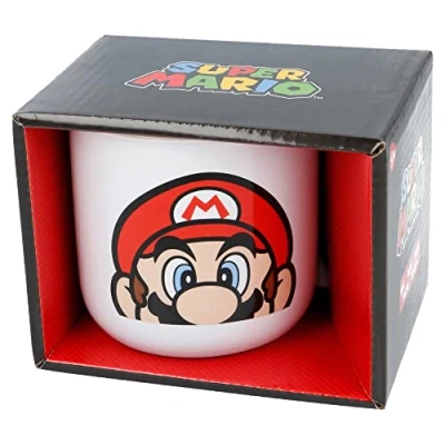 Imagen de Taza desayuno de cerámica 400 ml Super Mario